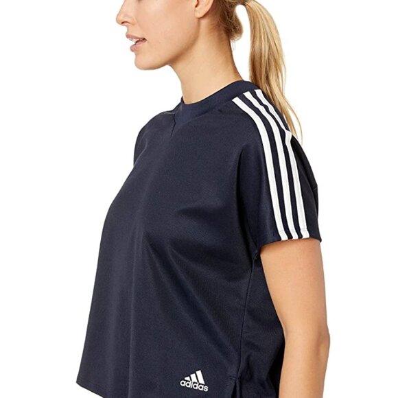 Women's Adidas training Jersey Dark Blue & white DP3899 XL - Picture 2 of 4